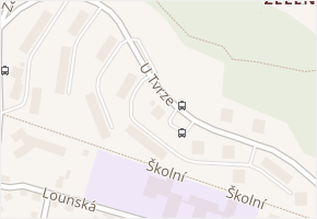 U Tvrze v obci Děčín - mapa ulice