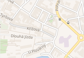 Újezd v obci Děčín - mapa ulice