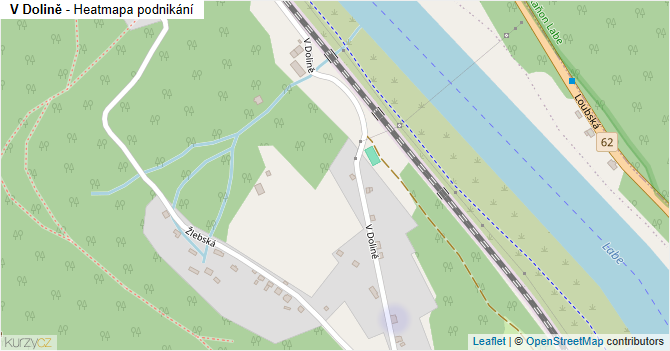 V Dolině - mapa podnikání