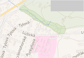 V Sadech v obci Děčín - mapa ulice