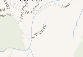 V Trojmezí v obci Děčín - mapa ulice