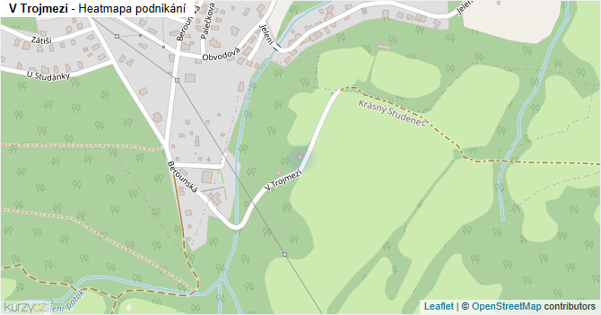 V Trojmezí - mapa podnikání