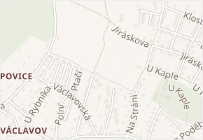 V Zahradách v obci Děčín - mapa ulice