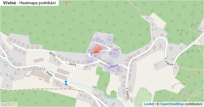 Včelná - mapa podnikání