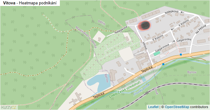 Vítova - mapa podnikání