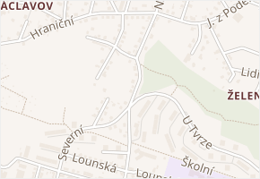 Za Bažantnicí v obci Děčín - mapa ulice