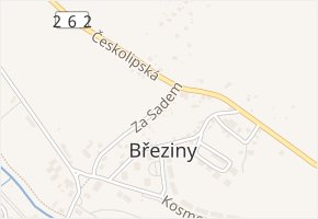 Za Sadem v obci Děčín - mapa ulice
