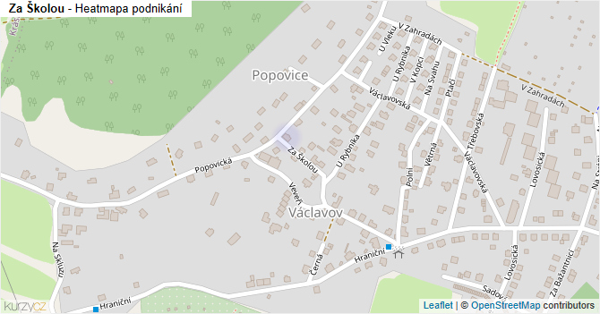 Za Školou - mapa podnikání