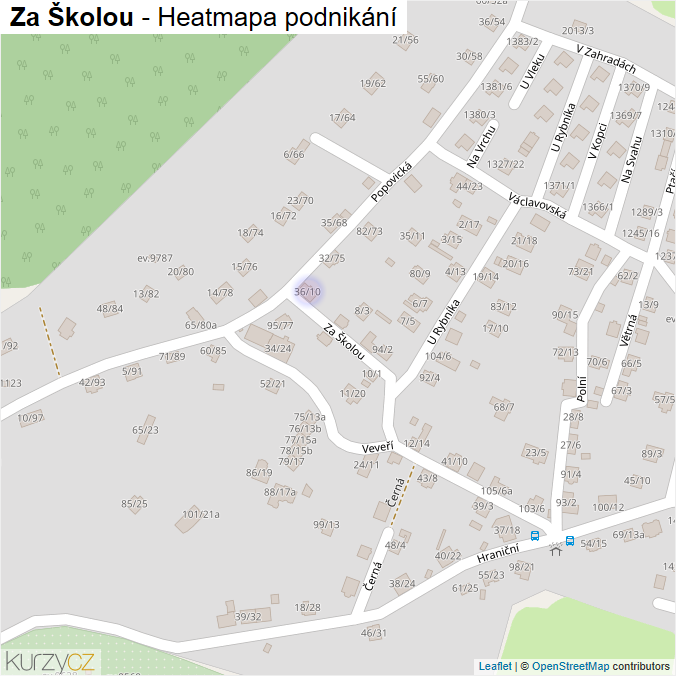 Mapa Za Školou - Firmy v ulici.