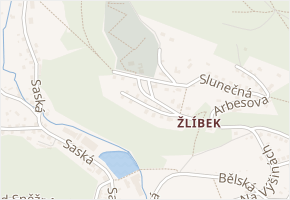Zahradní v obci Děčín - mapa ulice