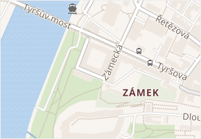 Zámecká v obci Děčín - mapa ulice