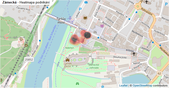 Zámecká - mapa podnikání