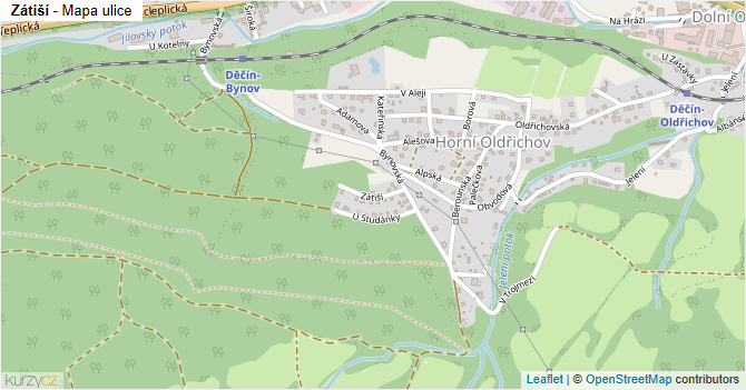 Zátiší - mapa ulice