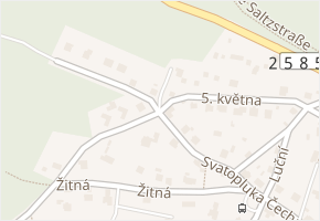 Žitná v obci Děčín - mapa ulice
