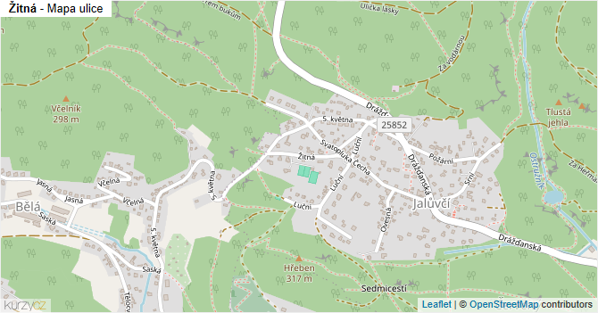 Žitná - mapa ulice