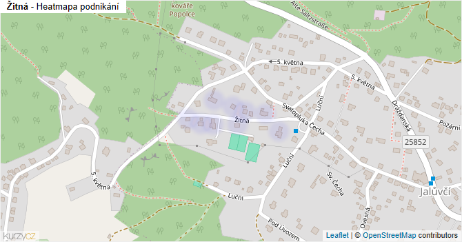 Žitná - mapa podnikání