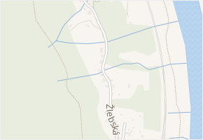 Žlebská v obci Děčín - mapa ulice