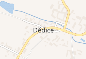 Dědice v obci Dědice - mapa části obce