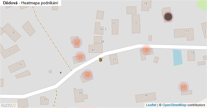 Dědová - mapa podnikání