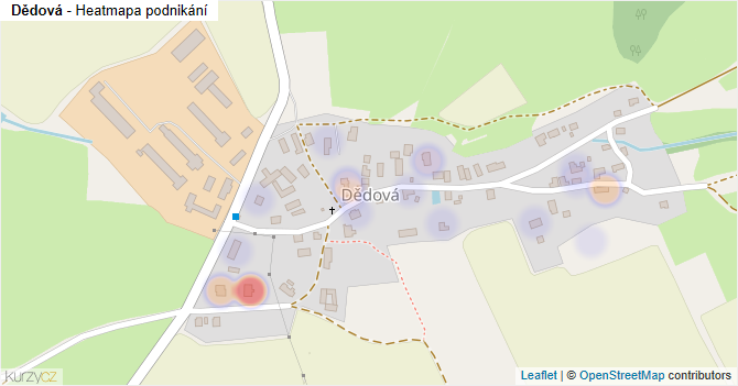 Dědová - mapa podnikání