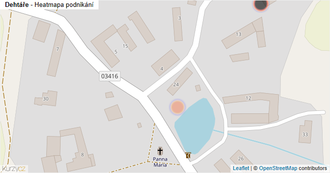 Dehtáře - mapa podnikání