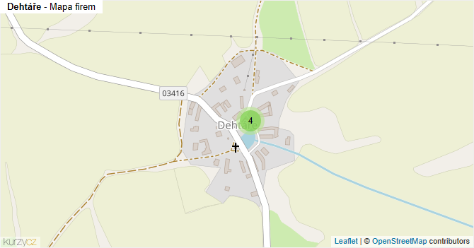 Dehtáře - mapa firem