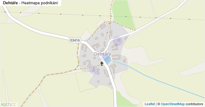 Dehtáře - mapa podnikání