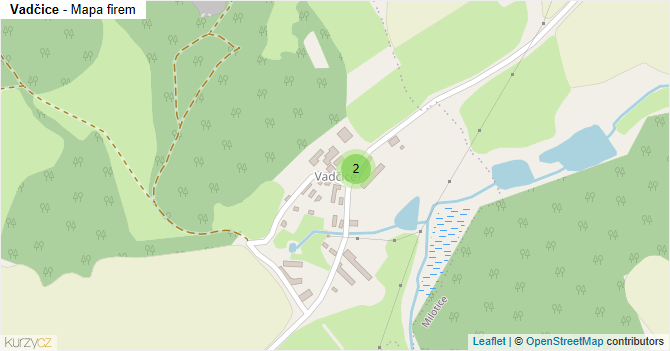 Vadčice - mapa firem