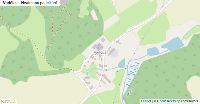 Vadčice - mapa podnikání