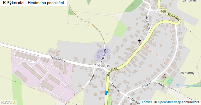 K Sýkornici - mapa podnikání