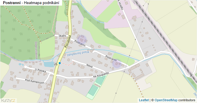 Postranní - mapa podnikání