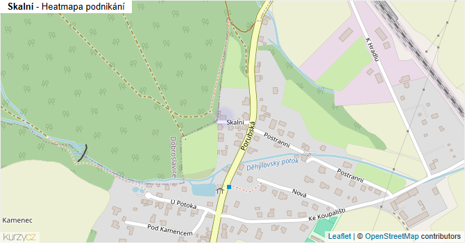 Skalní - mapa podnikání
