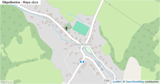 Děpoltovice - mapa obce