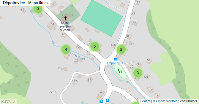 Děpoltovice - mapa firem