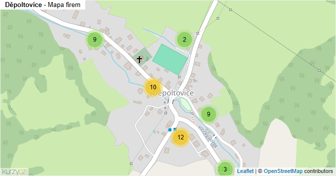 Děpoltovice - mapa firem