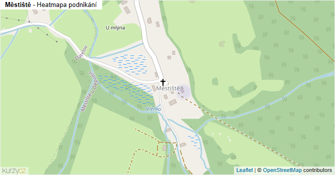 Městiště - mapa podnikání