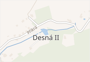 Desná II v obci Desná - mapa části obce