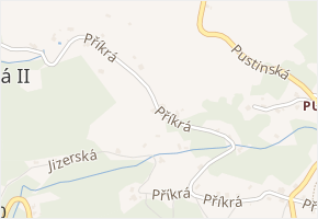 Příkrá v obci Desná - mapa ulice