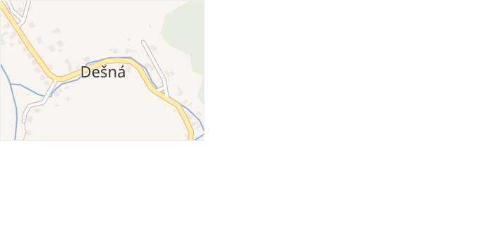 Dešná v obci Dešná - mapa části obce