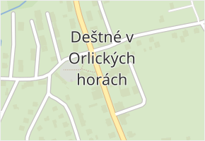 Deštné v Orlických horách v obci Deštné v Orlických horách - mapa části obce