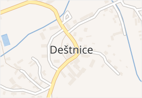 Deštnice v obci Deštnice - mapa části obce