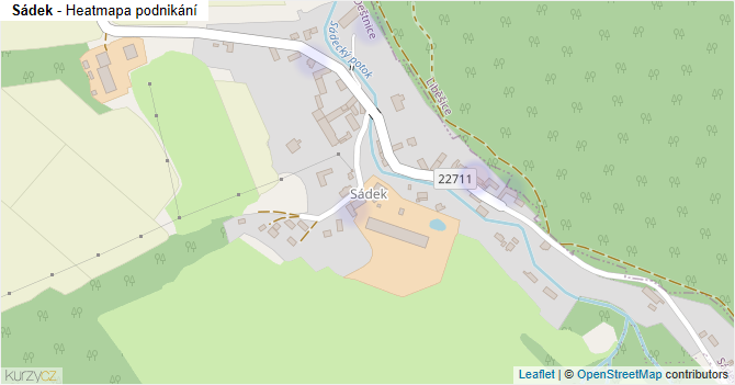 Sádek - mapa podnikání