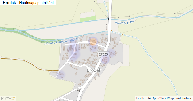 Brodek - mapa podnikání