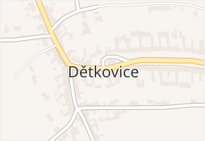 Dětkovice v obci Dětkovice - mapa části obce