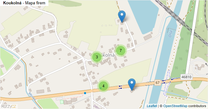 Koukolná - mapa firem