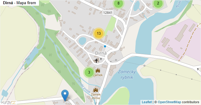 Dírná - mapa firem