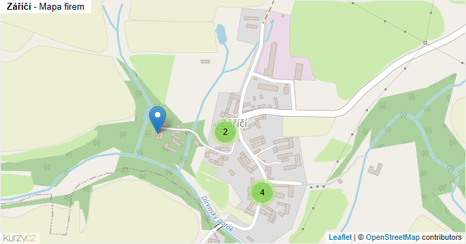 Záříčí - mapa firem