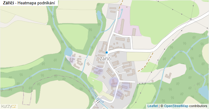 Záříčí - mapa podnikání