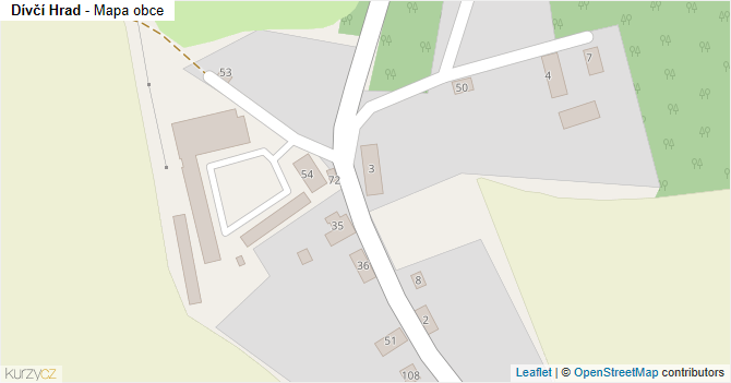 Dívčí Hrad - mapa podnikání