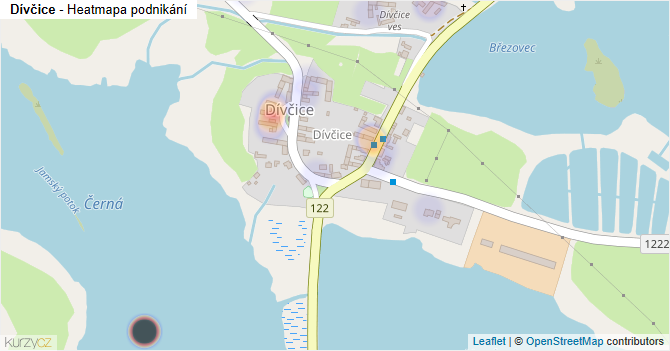 Dívčice - mapa podnikání